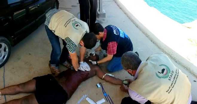 Providing humanitarian and medical assistance to migrants off the Libyan coast